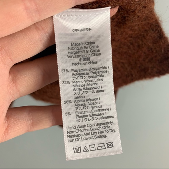 Madewell Carrabelle Polo Cardigan Sweater Knit Button Merino Wool Alpaca XXL 2X - Picture 7 of 10